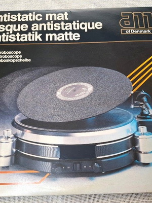 AM DENMARK Vintage Anti-Static Mat, Anti-Vibration Silicone Pad, Like New