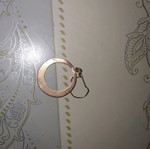 Earring old used, copper-like