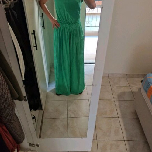 Regalinas green one-piece jumpsuit like new, backless