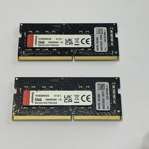 Kingston Fury DDR4 32GB RAM 2x16GB 3200MHz like new
