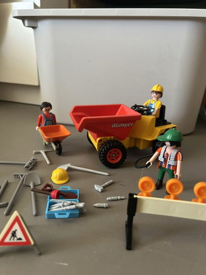 Vintage Playmobil εργοτάξιο με σπάνιο Dumper και αξεσουάρ σαν καινούργιο