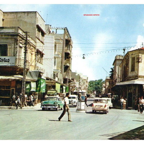 Collectible postcards used, pack of 4, 1965-1980