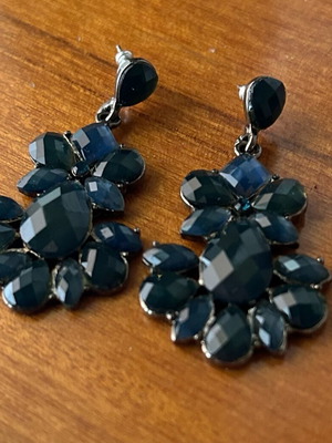Long earrings new, blue