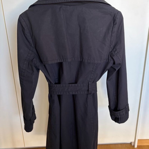 H&M Black Trench Coat used, size 36 Small