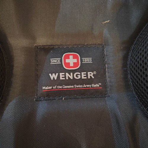 Wenger backpack new, black and gray with laptop compartment