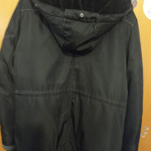 Women's jacket Prestige black used, warm with detachable hood