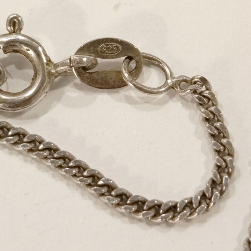 Silver necklace used