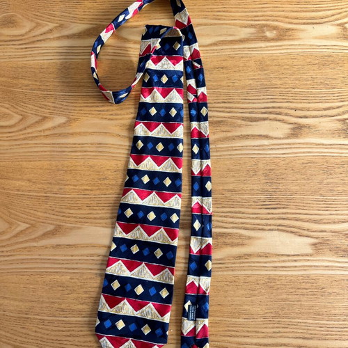 Giorgio Milano vintage men's tie with geometric pattern