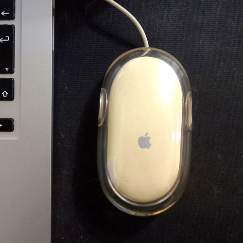 Apple Pro Mouse M5769 used, vintage optical mouse collectible