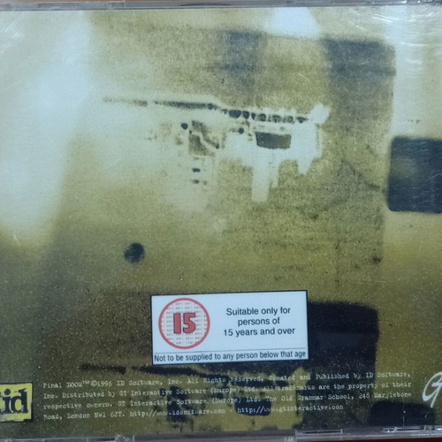 Pc game Final Doom CD used, retro fps, old collectible