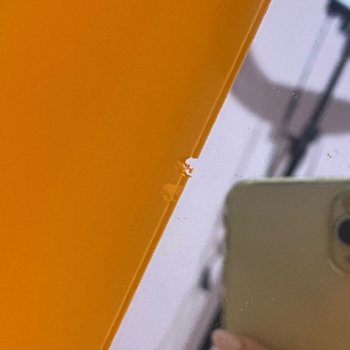 Orange mirror used with small damages