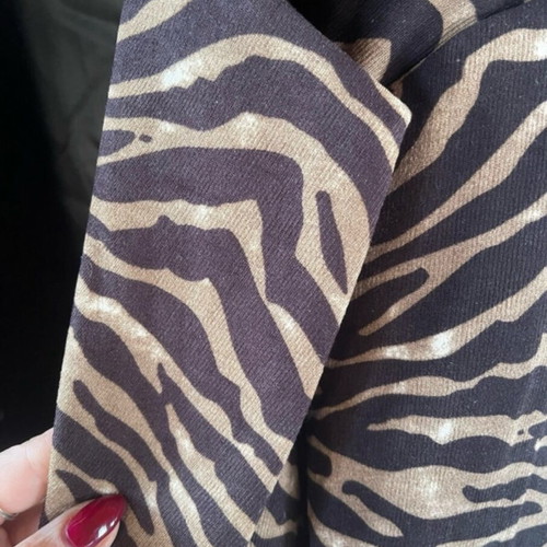 Shein leopard print blazer jacket new, size S, velvet-like