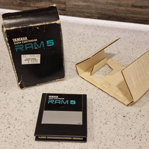 Yamaha RAM 5 Data Memory Cartridge like new, rare for DX7II TX802 RX5