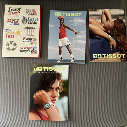 Tissot collectible stickers and cards new from advertising campaign