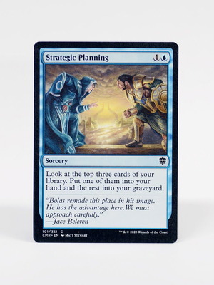 Magic The Gathering Strategic Planning card near mint, Commander Legends