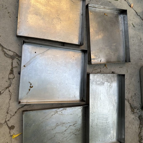 Heavy Duty Commercial Baking Trays set of 5 used