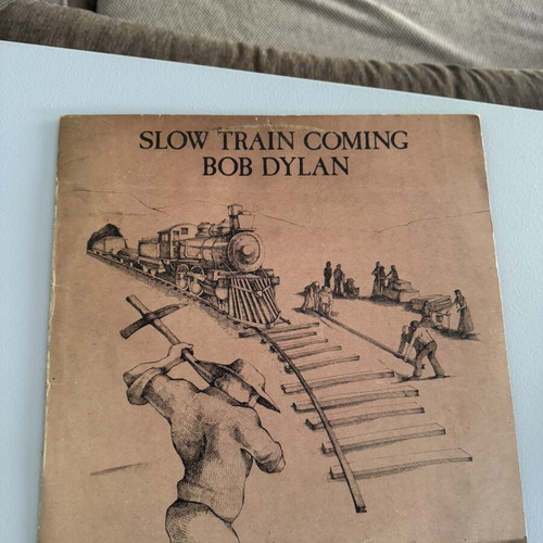 Bob Dylan Slow Train Coming vinyl record used, rock