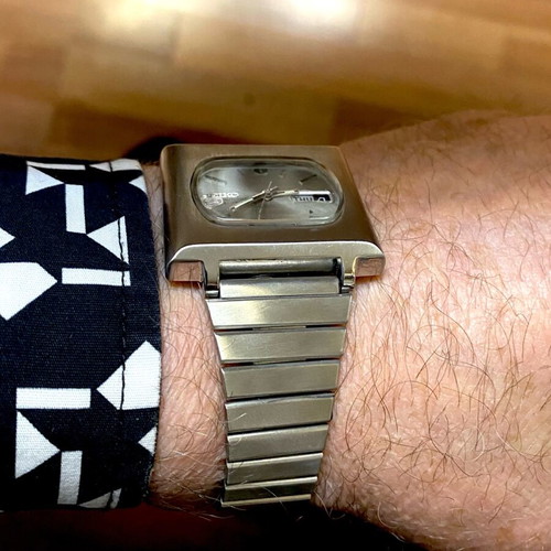Seiko 5 automatic vintage 1970 σαν καινούργιο, ανδρικό ρολόι γκρι