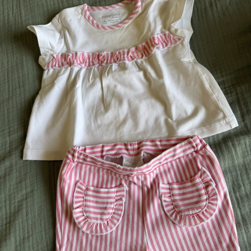 Mayoral set for baby girl size 4-6 months like new