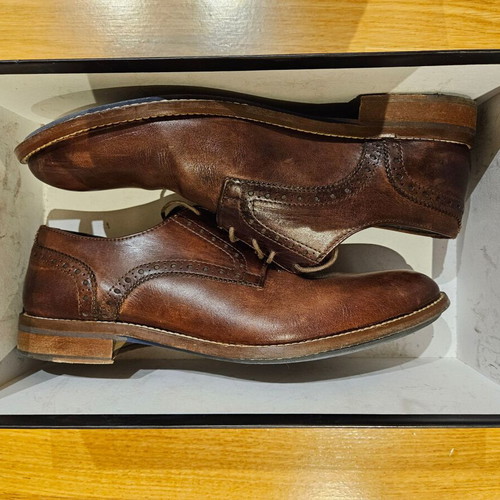 Kalogiou men's shoes used, brown, size 42