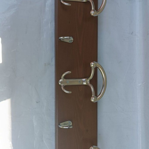 Handmade wooden coat rack 80cm for home entrance and halls