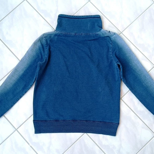 Antony Morato Denim Look Sweatshirt XXL like new, white and blue
