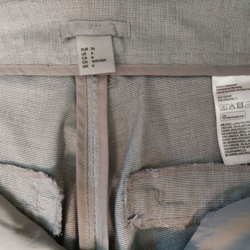 H&M γκρι παντελόνι σαν καινούργιο, no 36/S, περιφέρεια μέσης 80cm