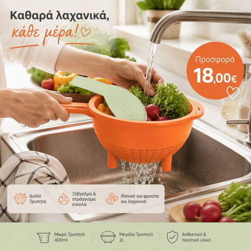 Tupperware Double Colander new, includes small 400ml and large 11.4lt
