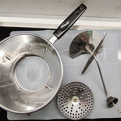 Vegetable mill Rostfrei vintage, used heavy inox German quality