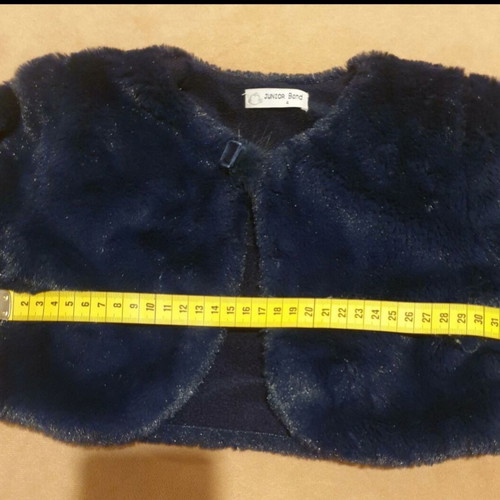 Junior Band dark blue fur bolero, 4 years