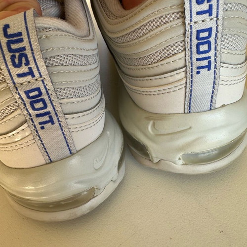 Nike Air Max 44.5 athletic shoes like new, white with blue