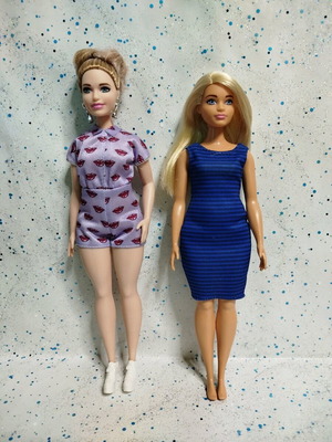 Barbie Fashionistas Curvy μεταχειρισμένες με ελαττώματα