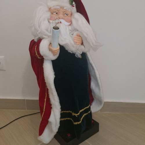 Santa Claus large 60 cm used, mechanism not working