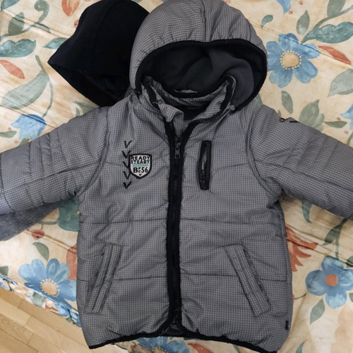 Children's gray jacket used, 18-24 months, thick