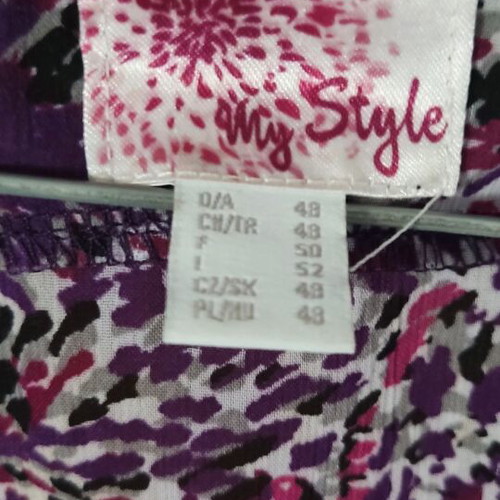 Tunic purple-fuchsia like new, size 4XL