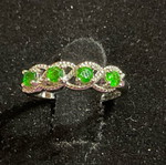Diopside ring one size with authentic stone