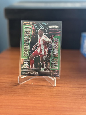 2025 Panini Prizm FIFA Gelson Martins Green/5 Olympiacos card
