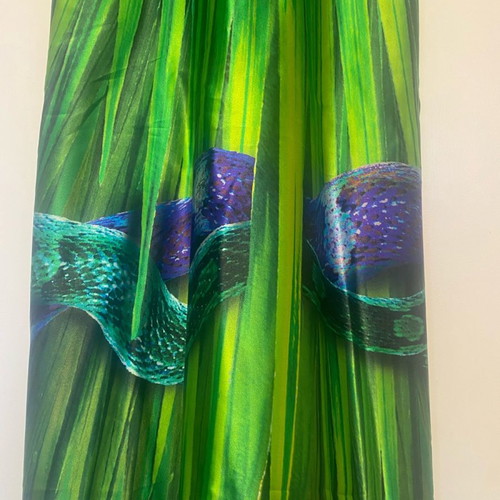 Gizia silk dress used, multicolor, size S