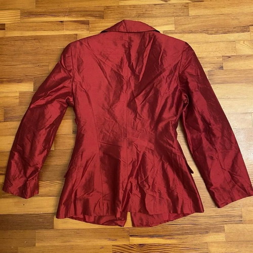 Silk red Kookai jacket used, size small