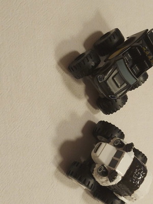 Blaze and friends toy cars with bear and black Blaze