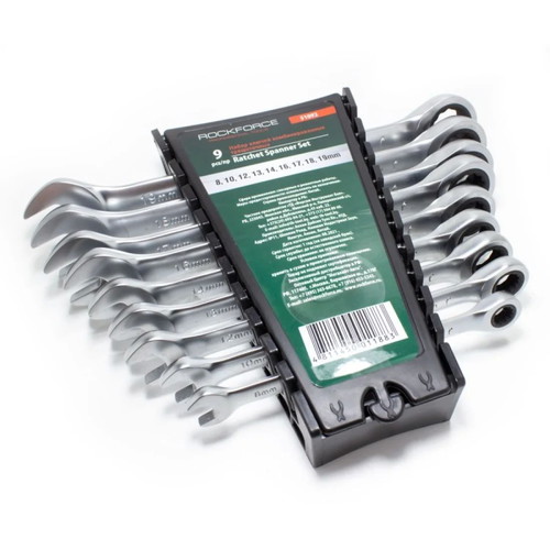RockForce ratchet spanner set 9 pieces new