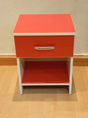 Children's red nightstand new