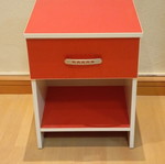 Children's red nightstand new