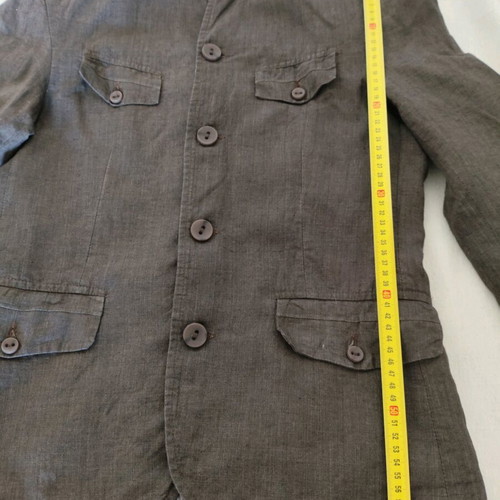 Mens Linen Blazer Free Wave grey size Small like new