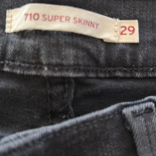 Levis 710 Super Skinny Jeans black like new, size 38