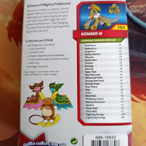 Pokemon Crimson Invasion Clanging Thunder Theme Deck like new