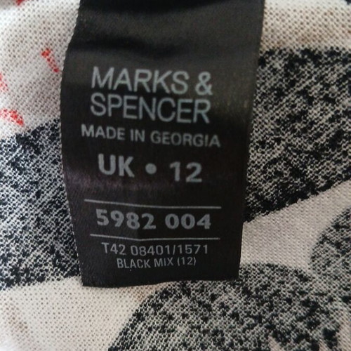 Marks & Spencer dress like new, 55% linen, multicolor, size L