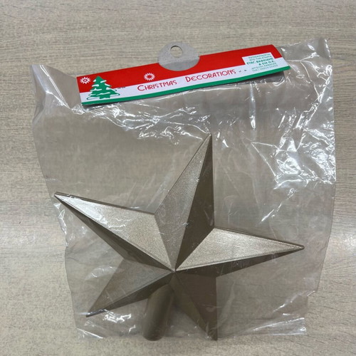 Christmas star tree topper gold 23 cm new