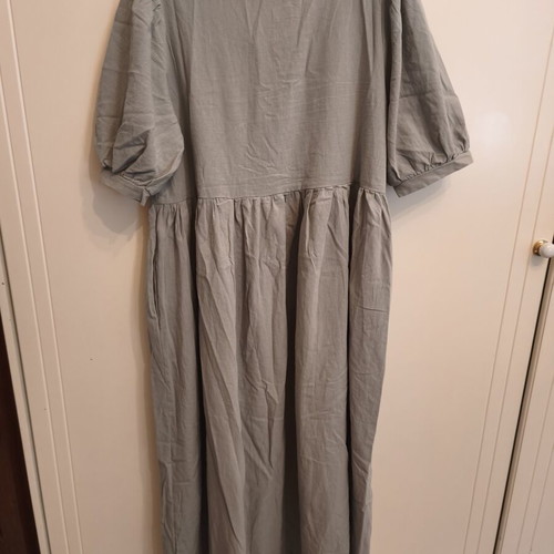 Shein cotton dress turquoise size L new with pockets