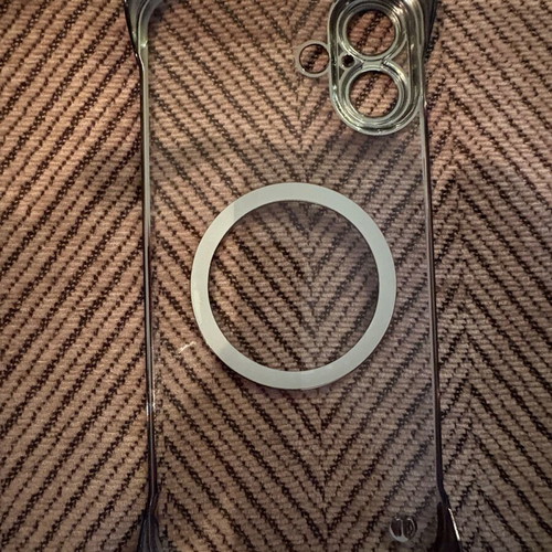 iPhone 16 Plus case transparent new, very thin without sides